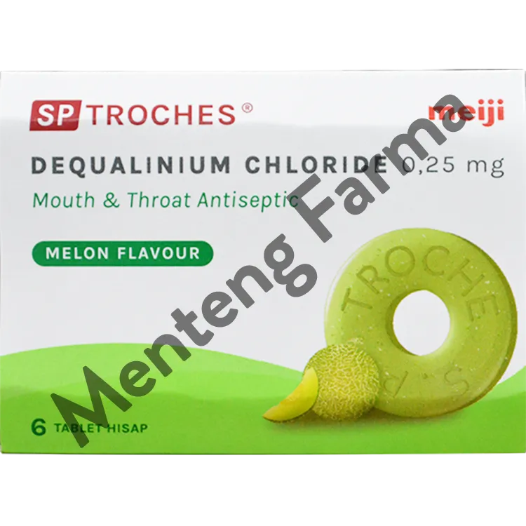 Tablet Hisap SP Troches Meiji (rasa melon) - Atasi Gangguan Mulut dan Sakit Tenggorokan