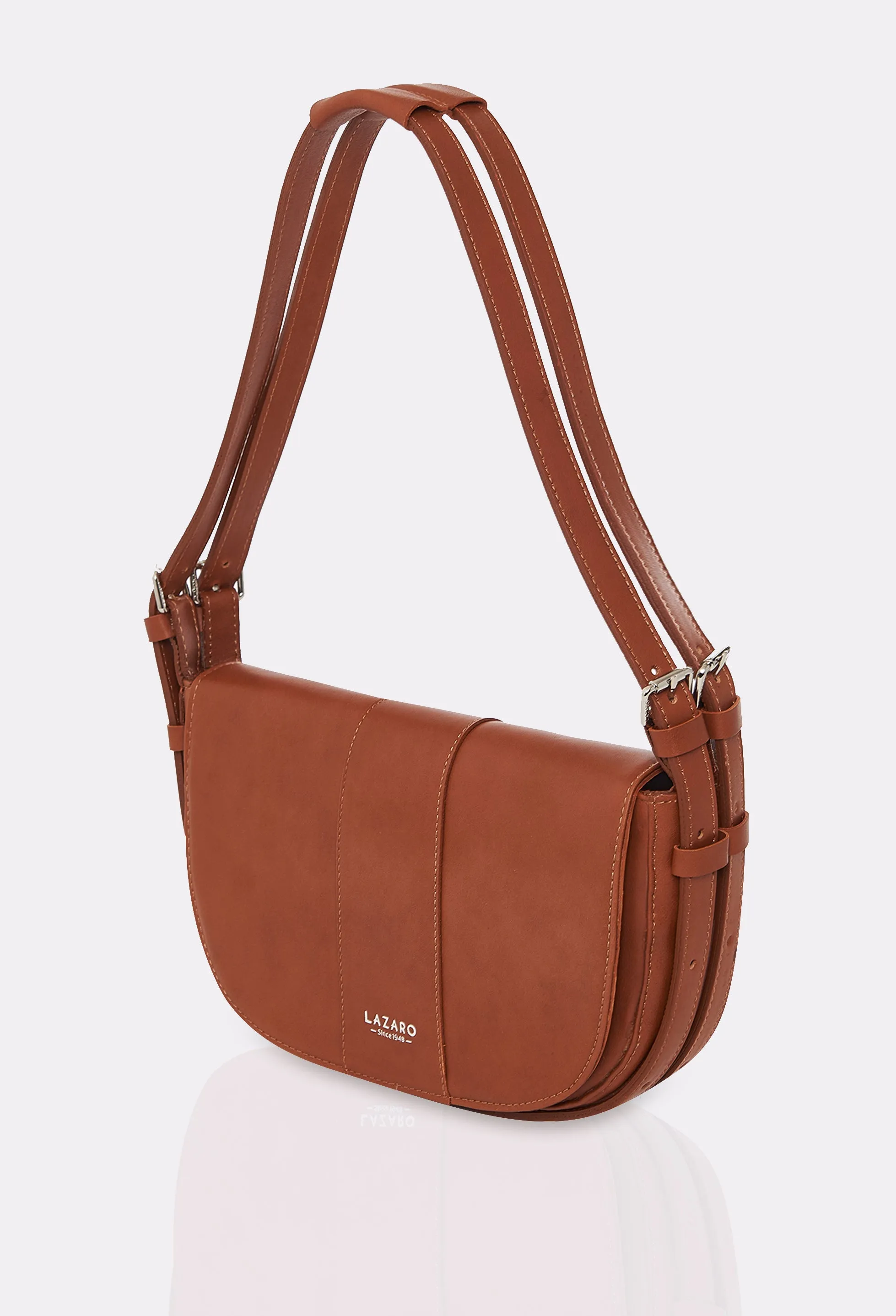 Tan Leather Shoulder Bag Montana