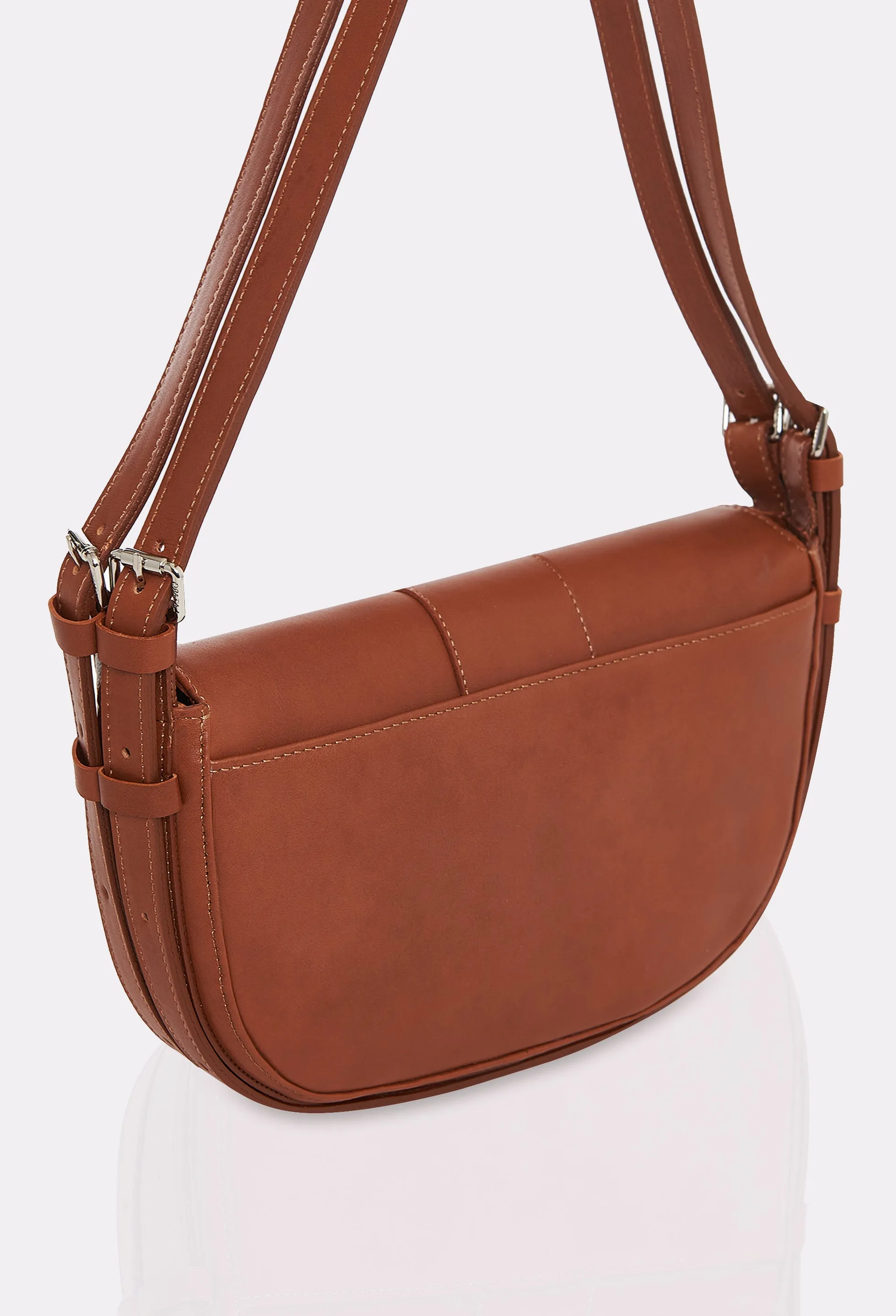 Tan Leather Shoulder Bag Montana