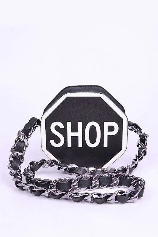 TEEK - STOP Sign Chunky Chain Bag