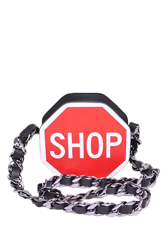 TEEK - STOP Sign Chunky Chain Bag