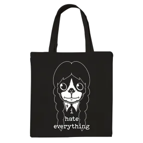 Terrier Cvlt "I Hate Everything" Black Tote