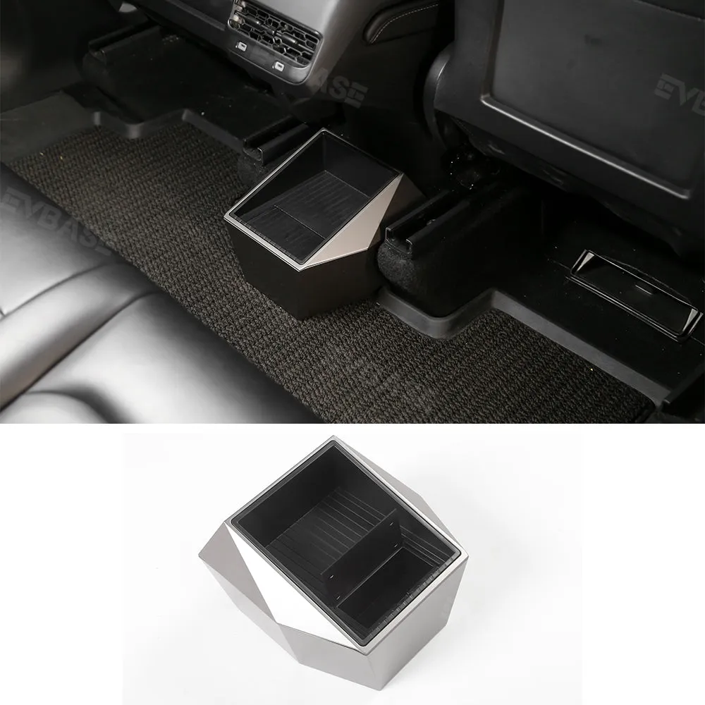 Tesla Model Y Rear Storage Box Cybertruck Style Backseat Organizer Tissue Holder Container