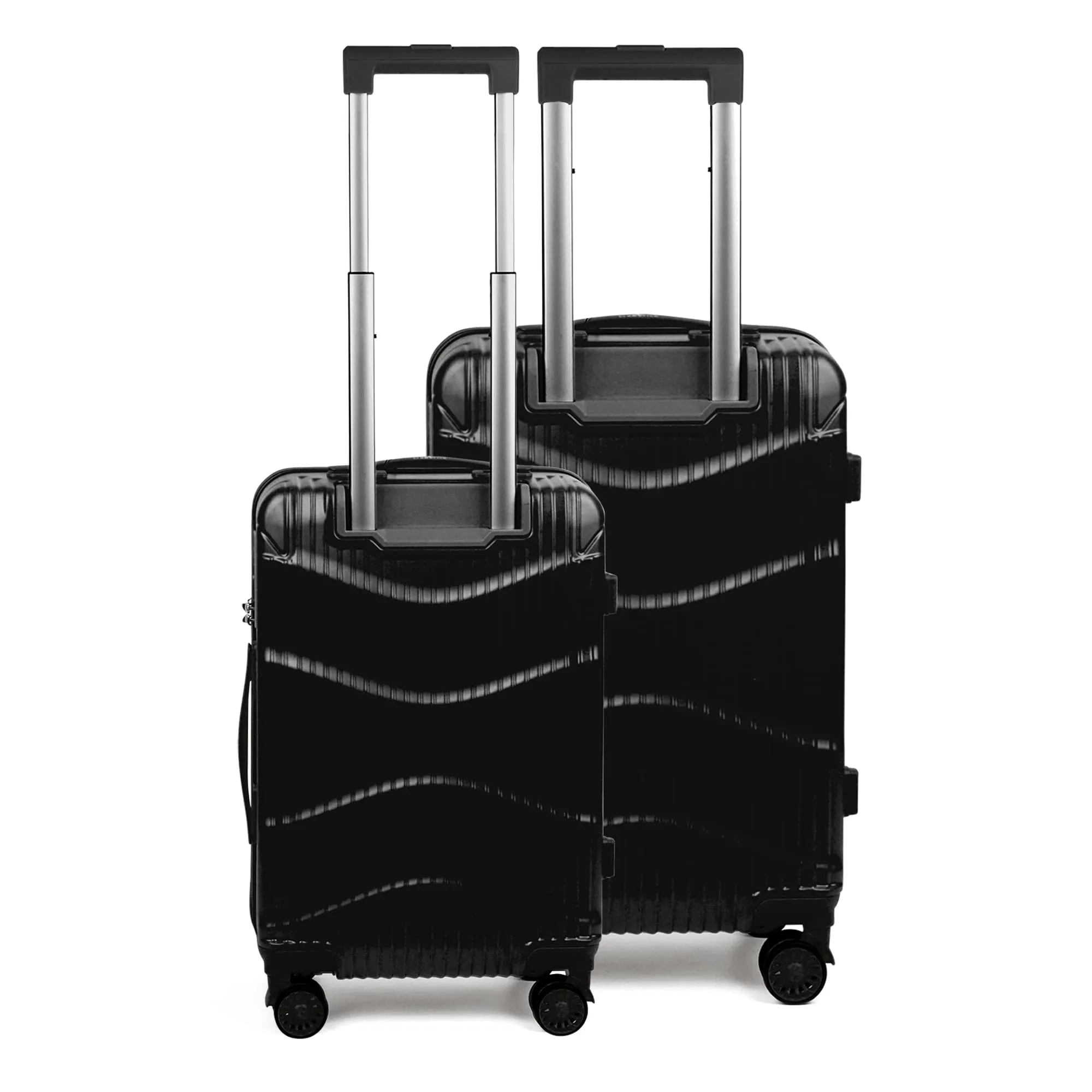 THE CLOWNFISH Ballard Series Luggage ABS & Polycarbonate Exterior Suitcase Eight Wheel Trolley Bag with TSA Lock- White (Medium size, 65 cm-26 inch)