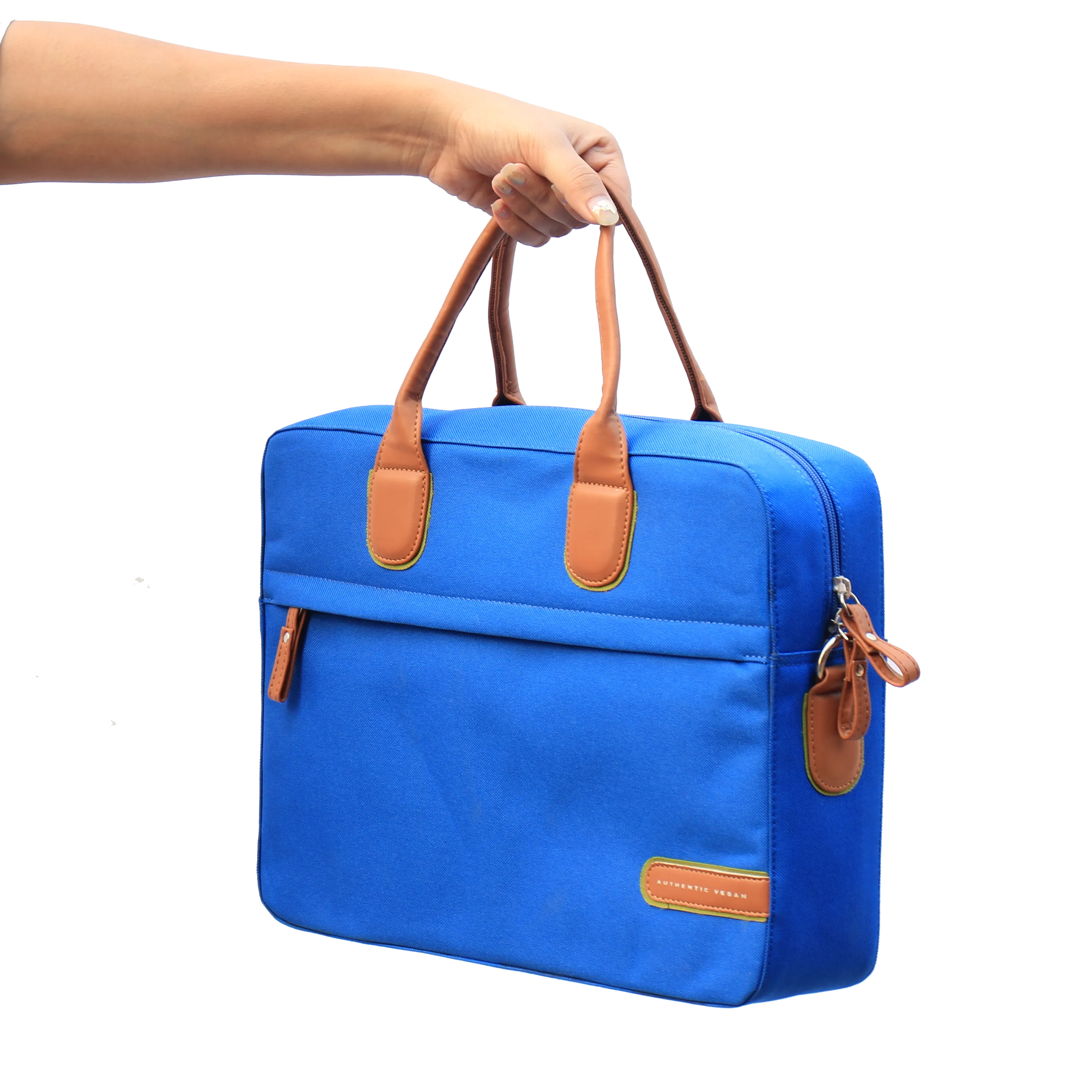 The Everyday All Purpose Laptop Bag Sky Blue - Authentic Vegan