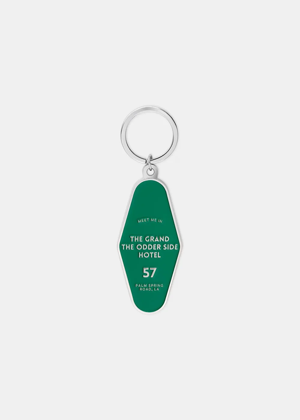 THE ODDER SIDE HOTEL KEY CHAIN GREEN