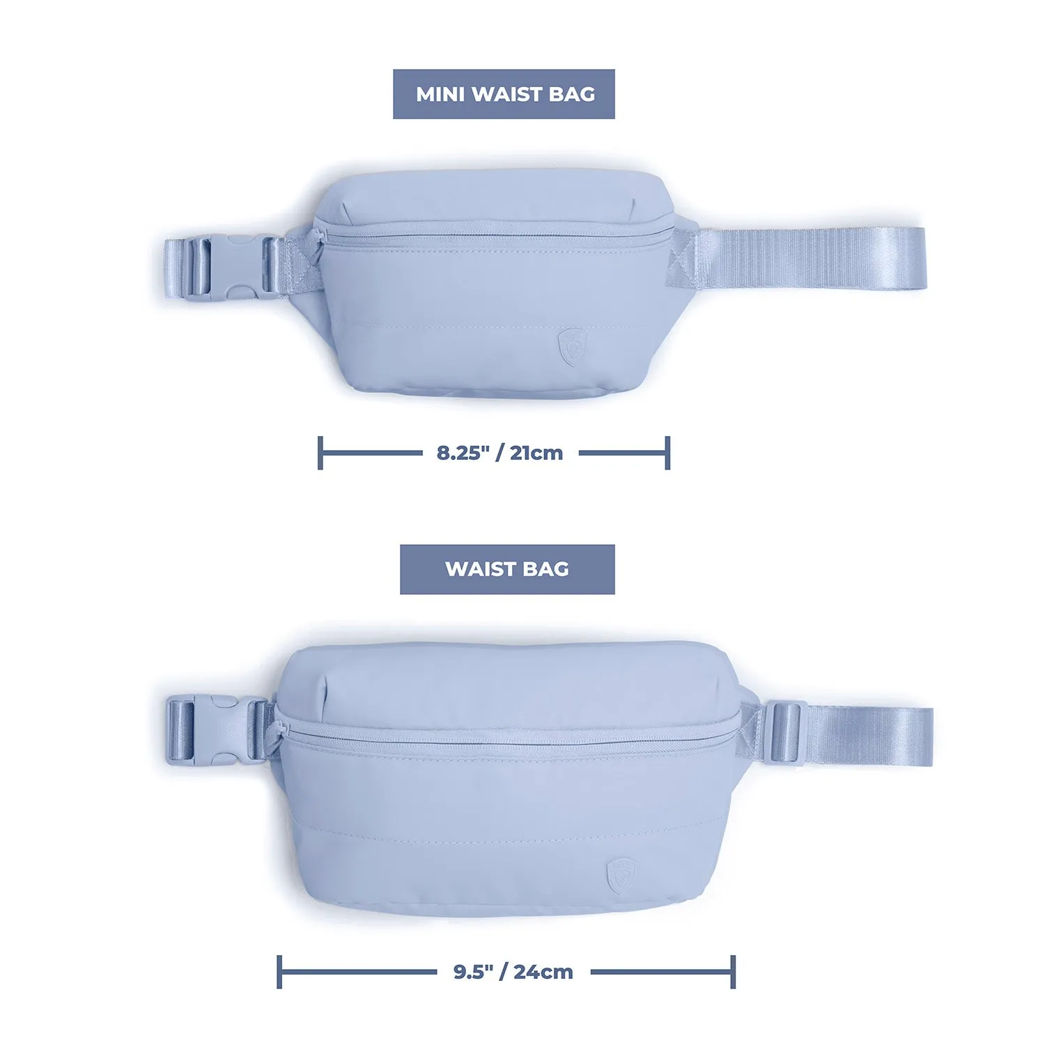 The Puffer Waist Bag - Light Blue