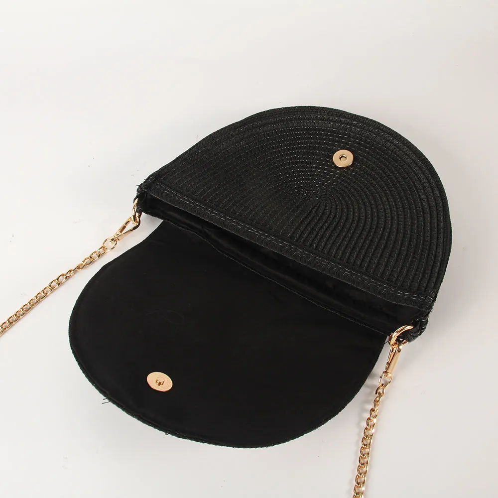 The Raffy Bag - Half Moon - Black