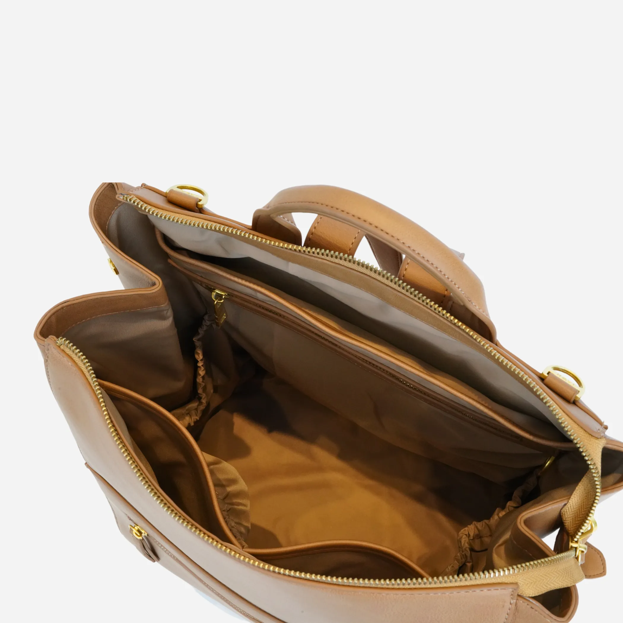 The Square Diaper Bag  -  Tan