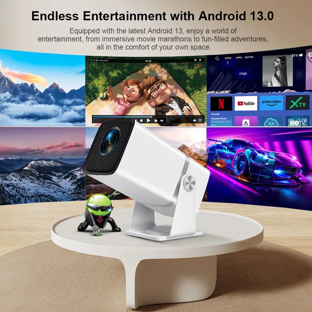 ThundeaL 4K Full HD Projector FHD TD80W Android WiFi 3D Home Theater TD80 Portable Beam Mini Projector Meeting 3D Video PK HY320