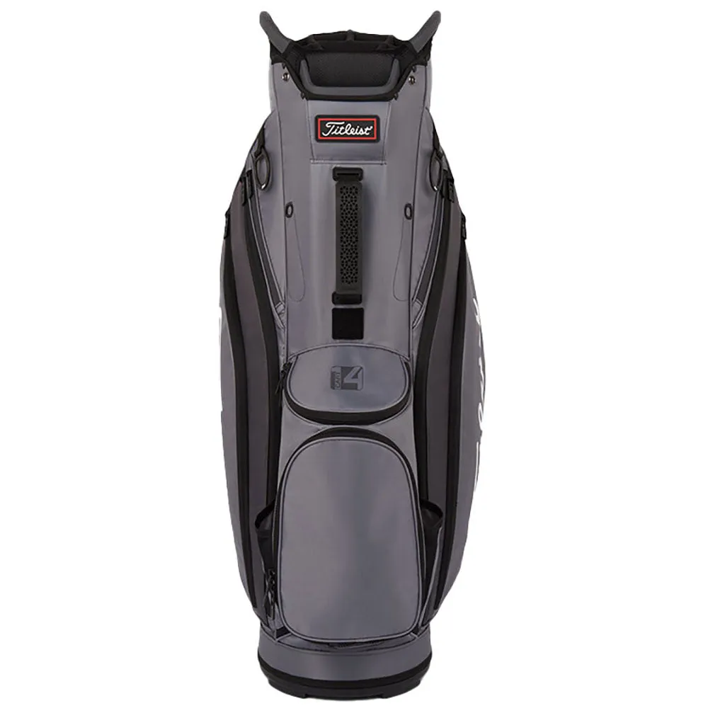 Titleist Cart 14 Lightweight Cart Bag - Charcoal/Graphite/Black