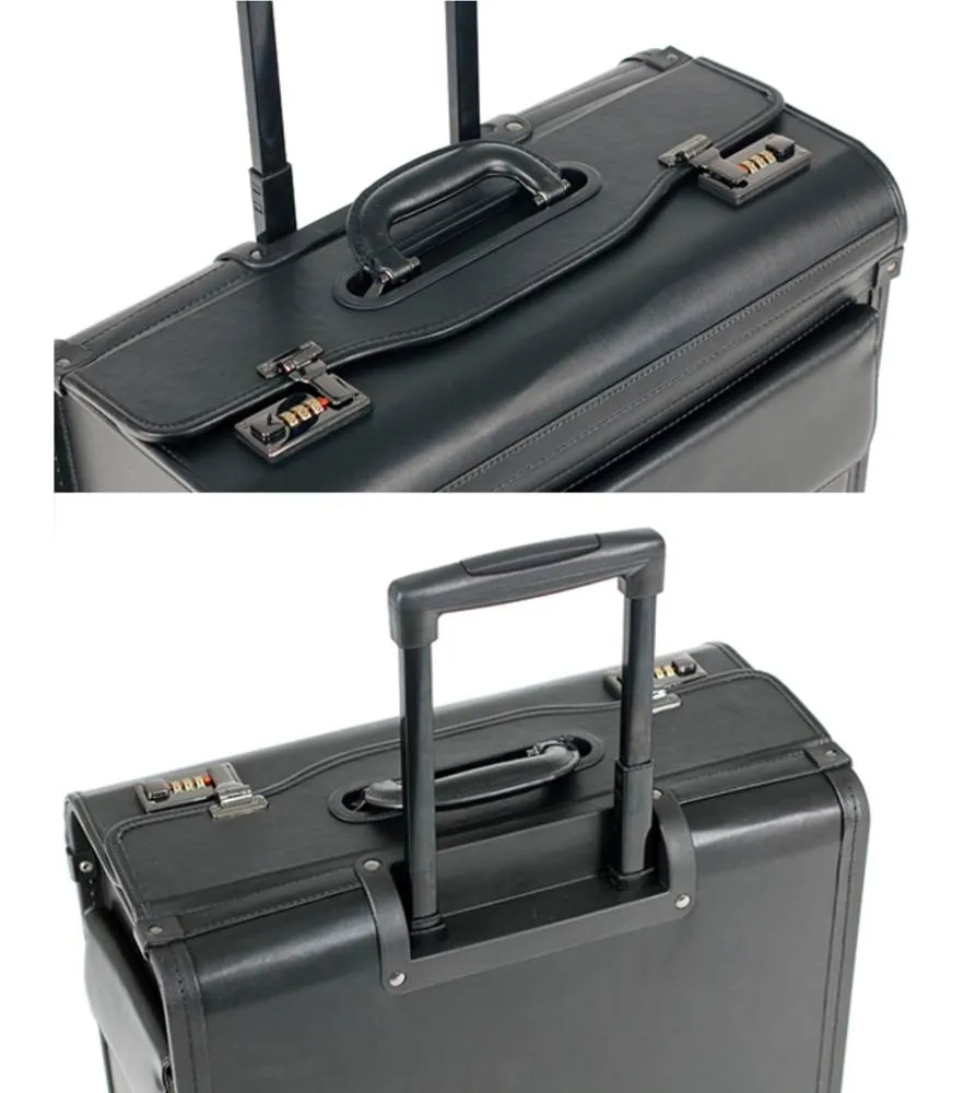 Tosca Pilot Case Wheeled Carry-on - Black