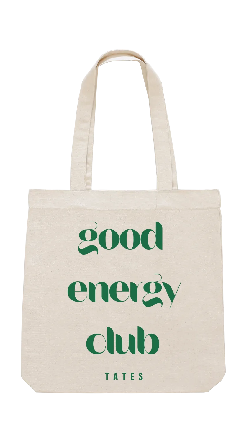 Tote bag mit "Good energy club" Motiv