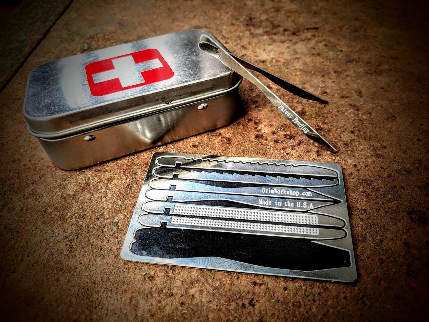 Tweezer Kit First Aid Card : Credit Card Size Set of  Tweezers