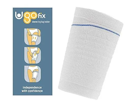 Ugo Fix Sleeve x 4 - Catheter Leg Bag Holder/Cover. Washable/Reusable Free Laundry Bag