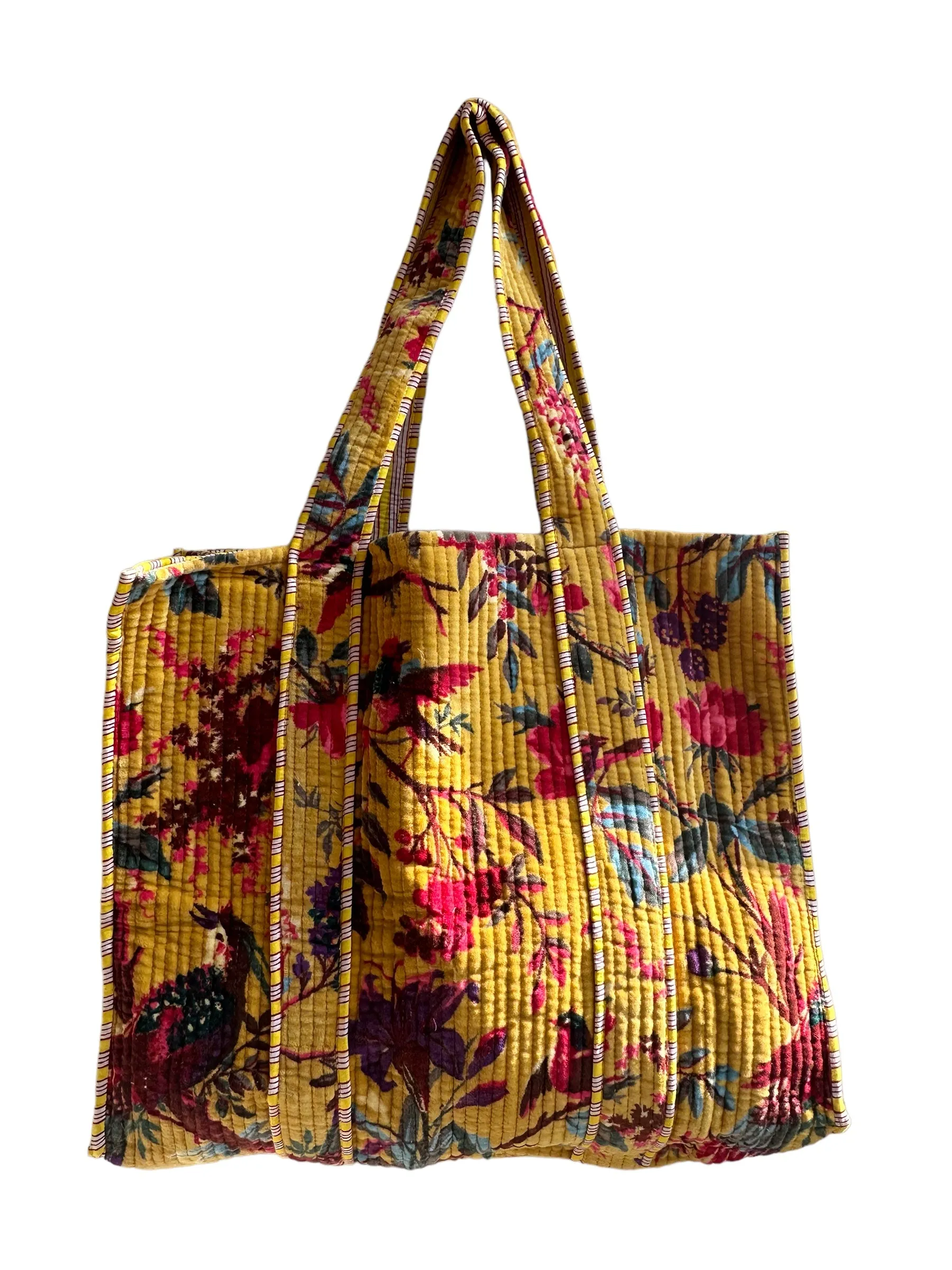 Velvet Tote- Golden Nature