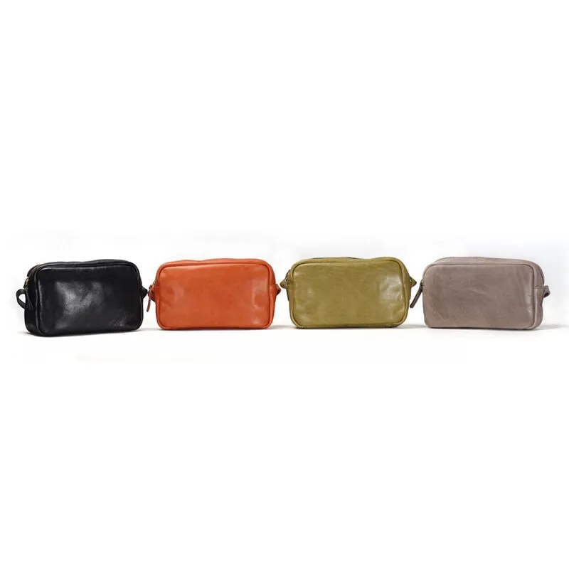 Vintage Deaign Vegetable Tanned Leather Shoulder Bag Women's Crossbody Bag