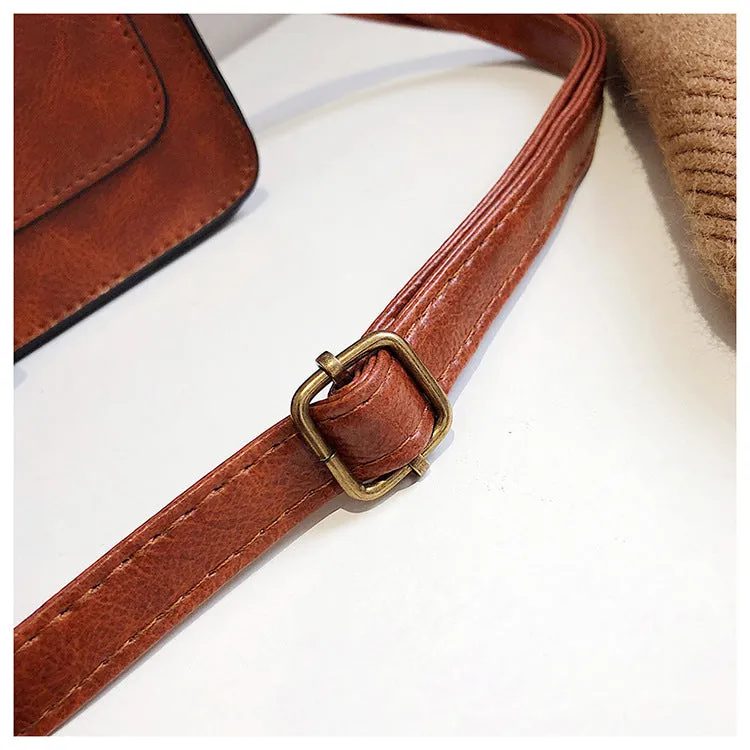 Vintage Women Flap Fashion Casual Leather Shoulder Bags Lady Crossbody Messenger Bag