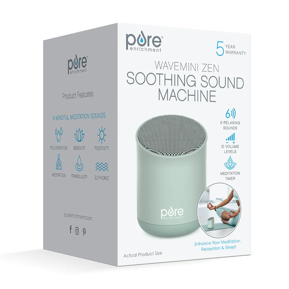 WAVE™ Mini Zen Soothing Sound Machine - Tranquil Green