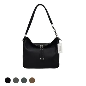 Women's genuine cowhide leather handbag Bora Chain design (chain removable upon request)