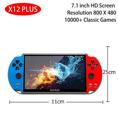 X12 Plus X7 Handheld Game Console  X7 Plus 7.1/5.1/4.3 Inch HD Screen