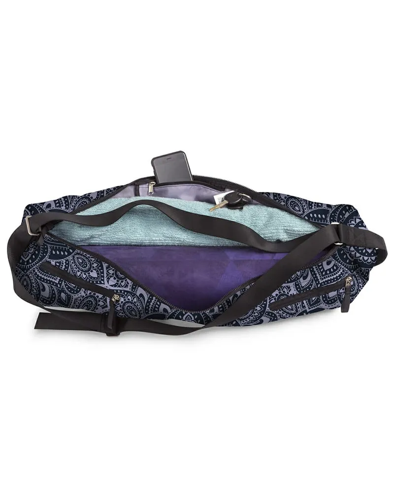 Yoga Design Lab Yoga Mat Bag - Mandala Charcoal Print