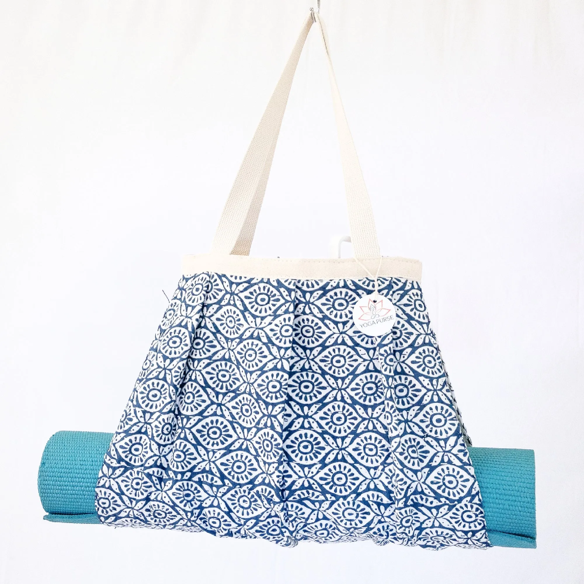 Yoga Mat Holder | Navy Blue Eyes | Yoga Mat Carrier Bag Purse