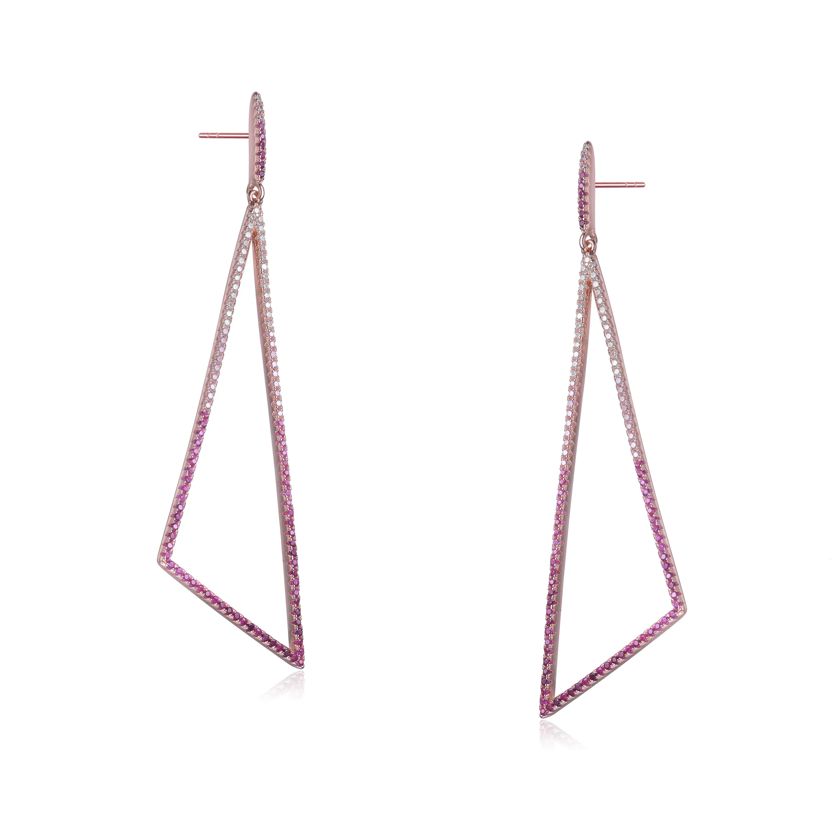 Yvonne Accent Geometric Drop Earrings