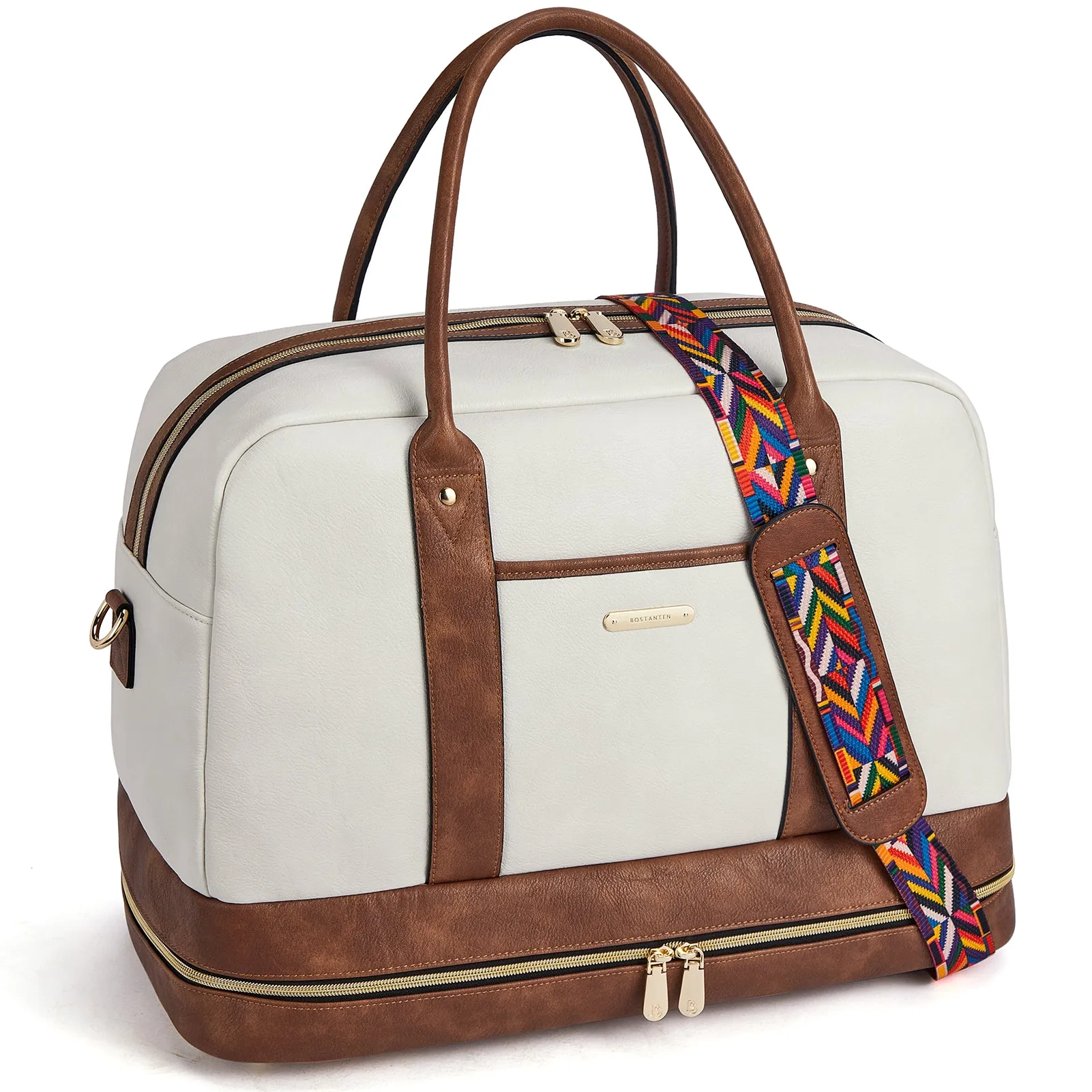 Zenobe Chic and Practical: Women's Leather Travel Duffle Bag for Every Trip