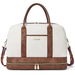 Zenobe Chic and Practical: Women's Leather Travel Duffle Bag for Every Trip