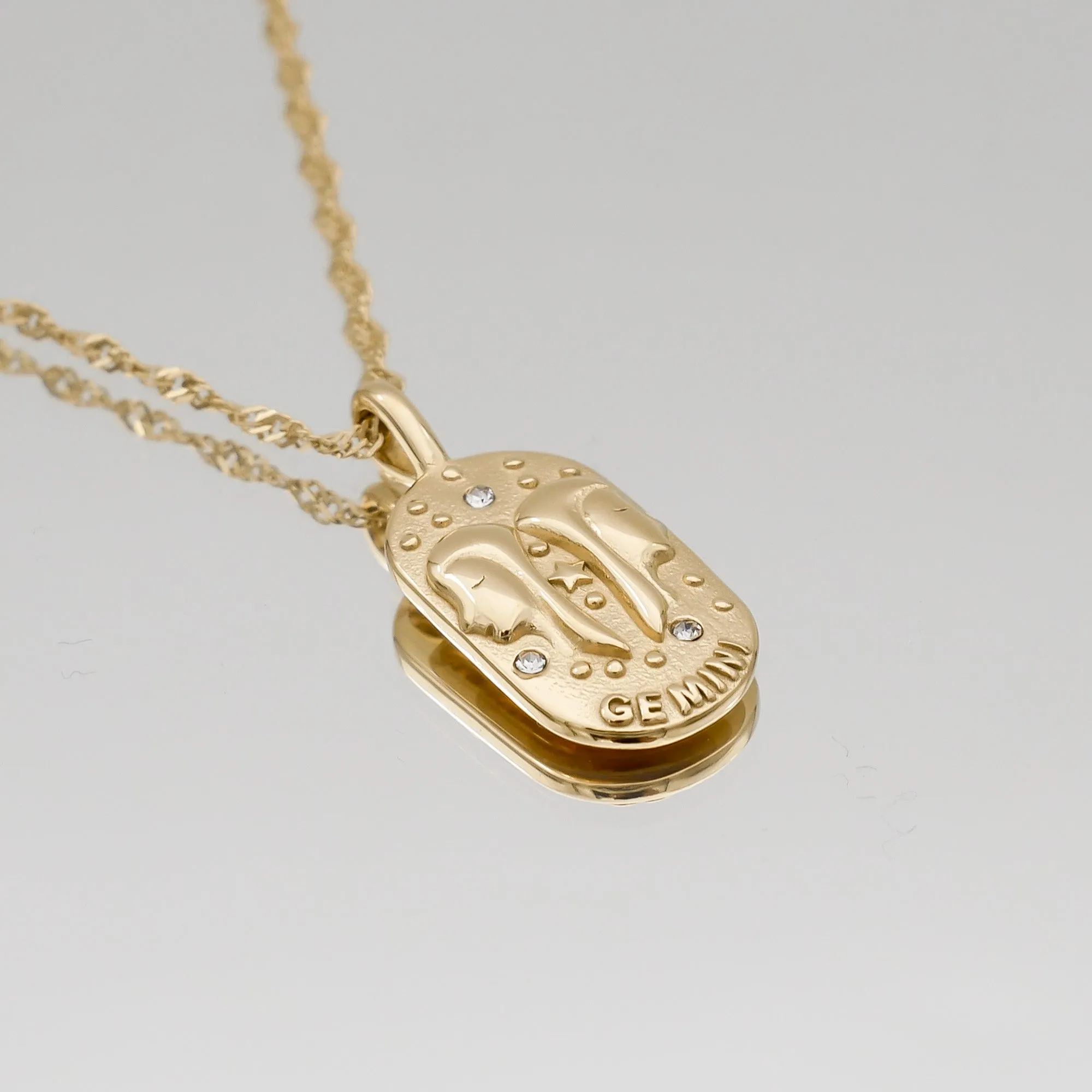 Zodiac Tarot Card Necklace