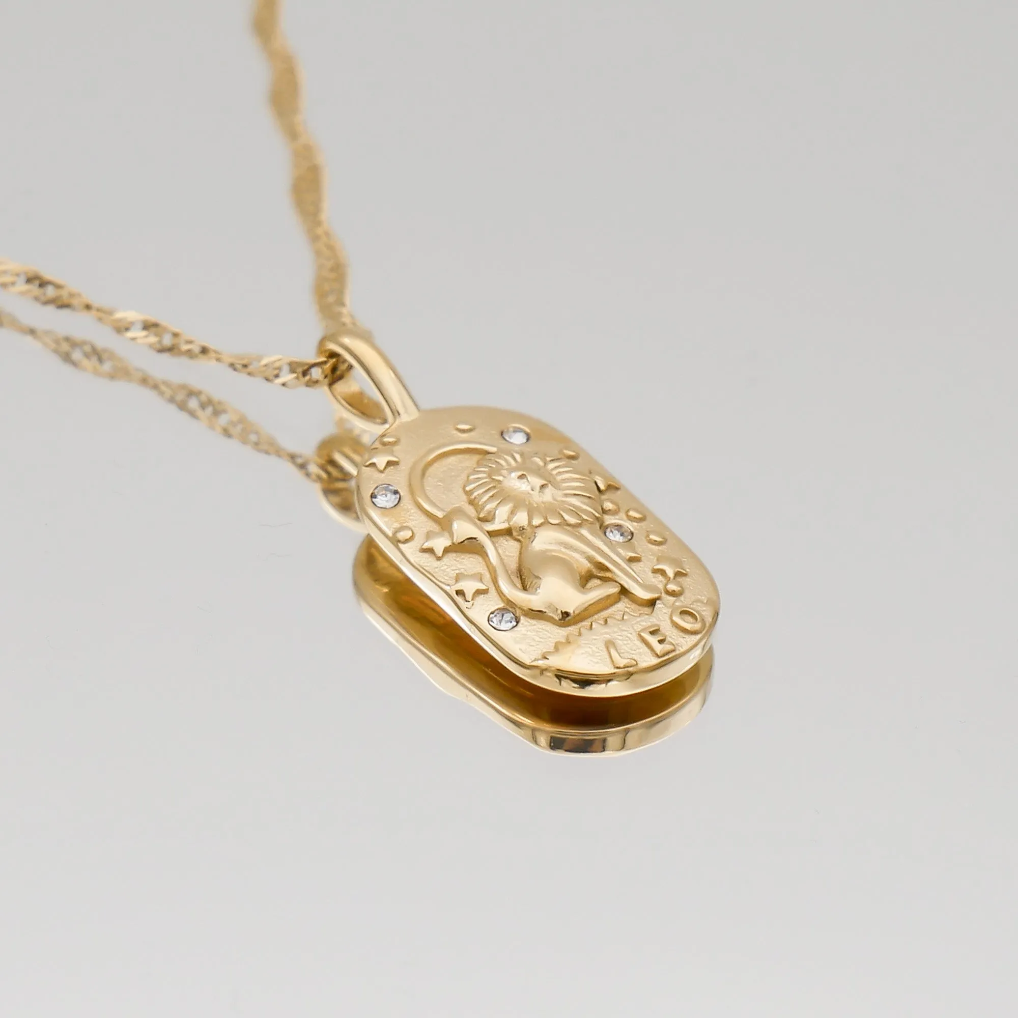 Zodiac Tarot Card Necklace