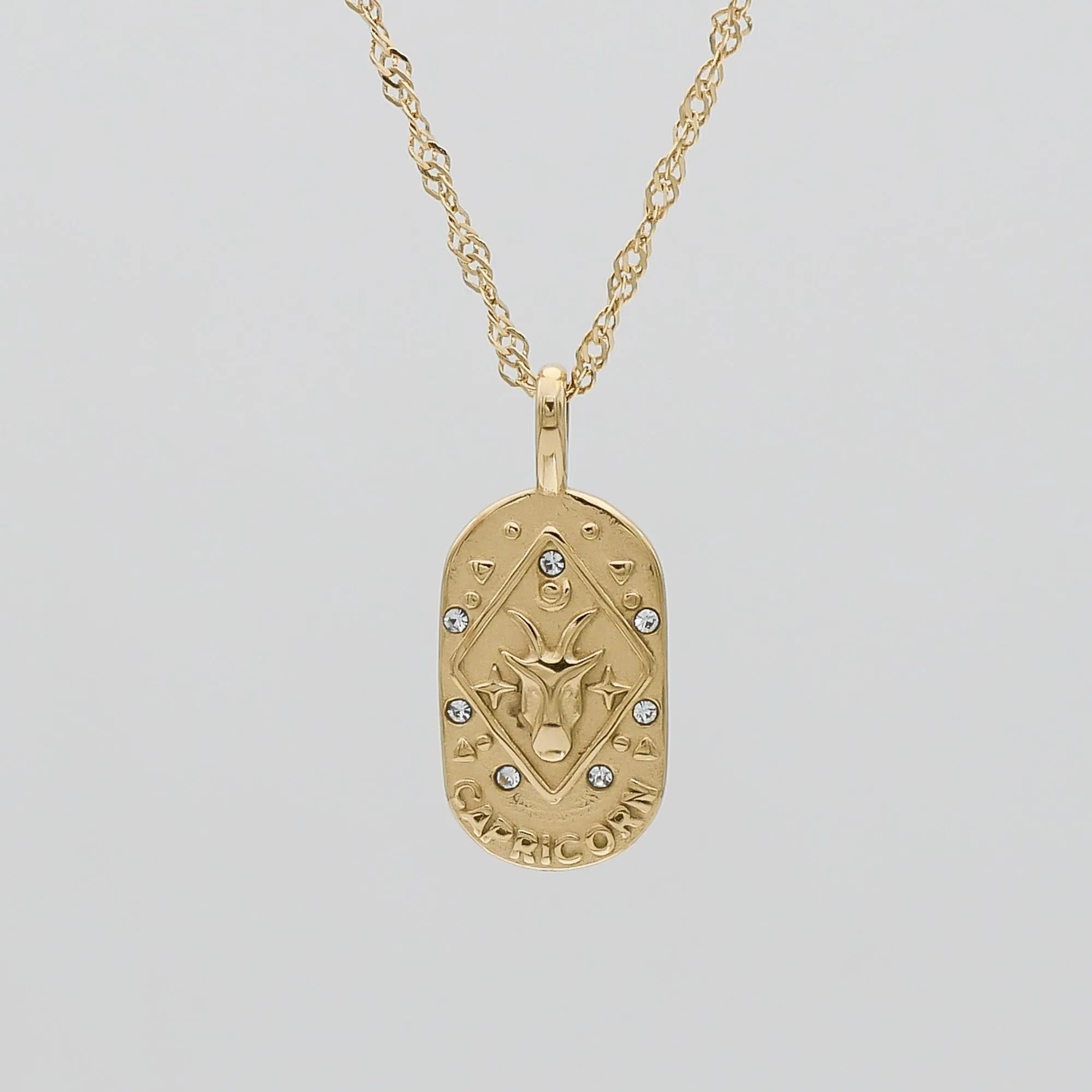 Zodiac Tarot Card Necklace