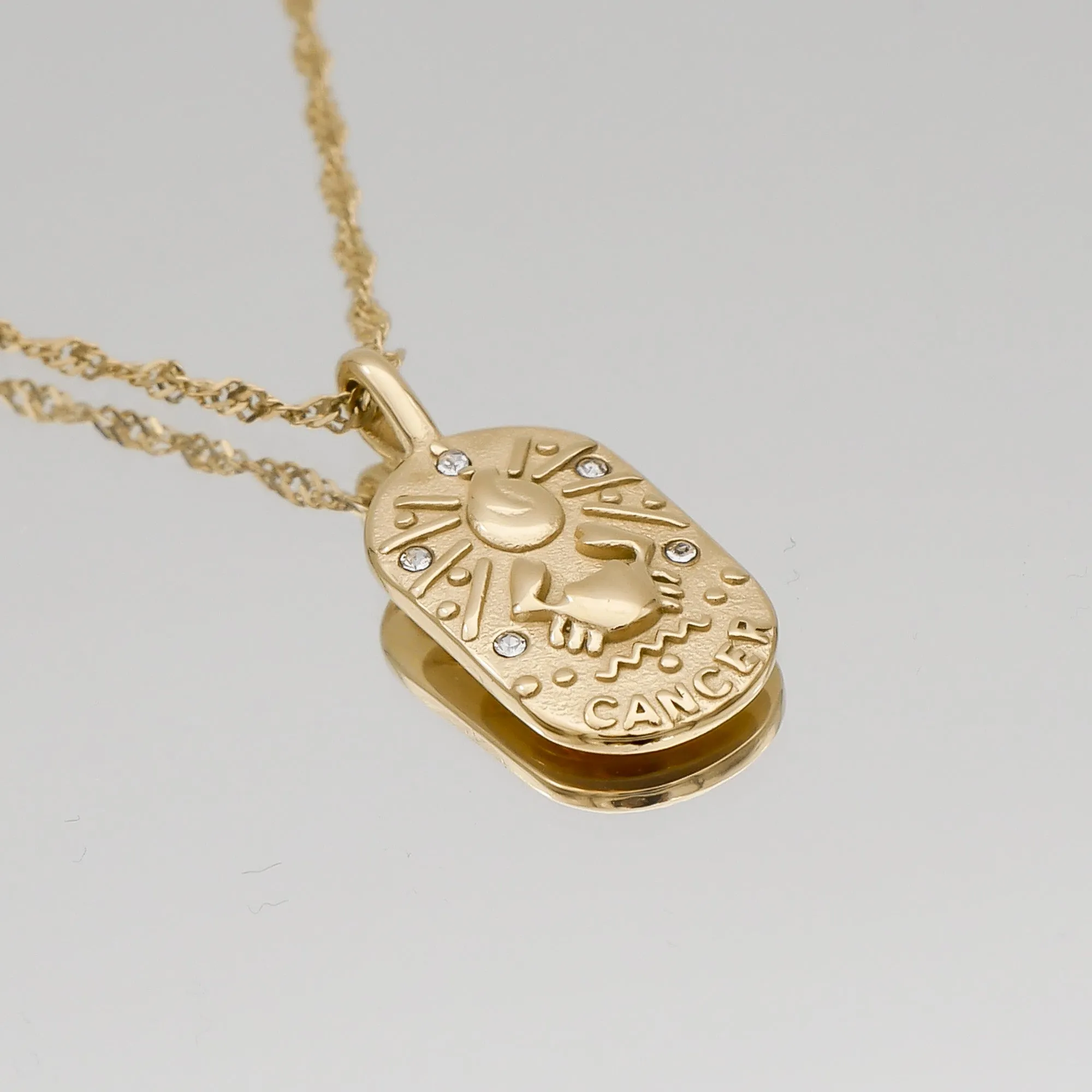 Zodiac Tarot Card Necklace