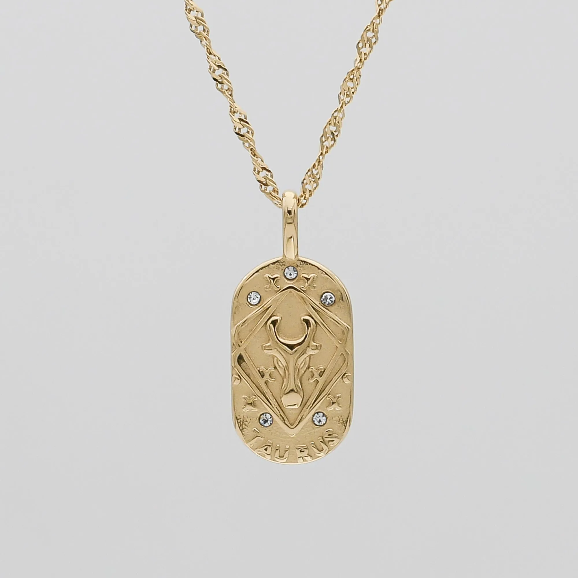 Zodiac Tarot Card Necklace