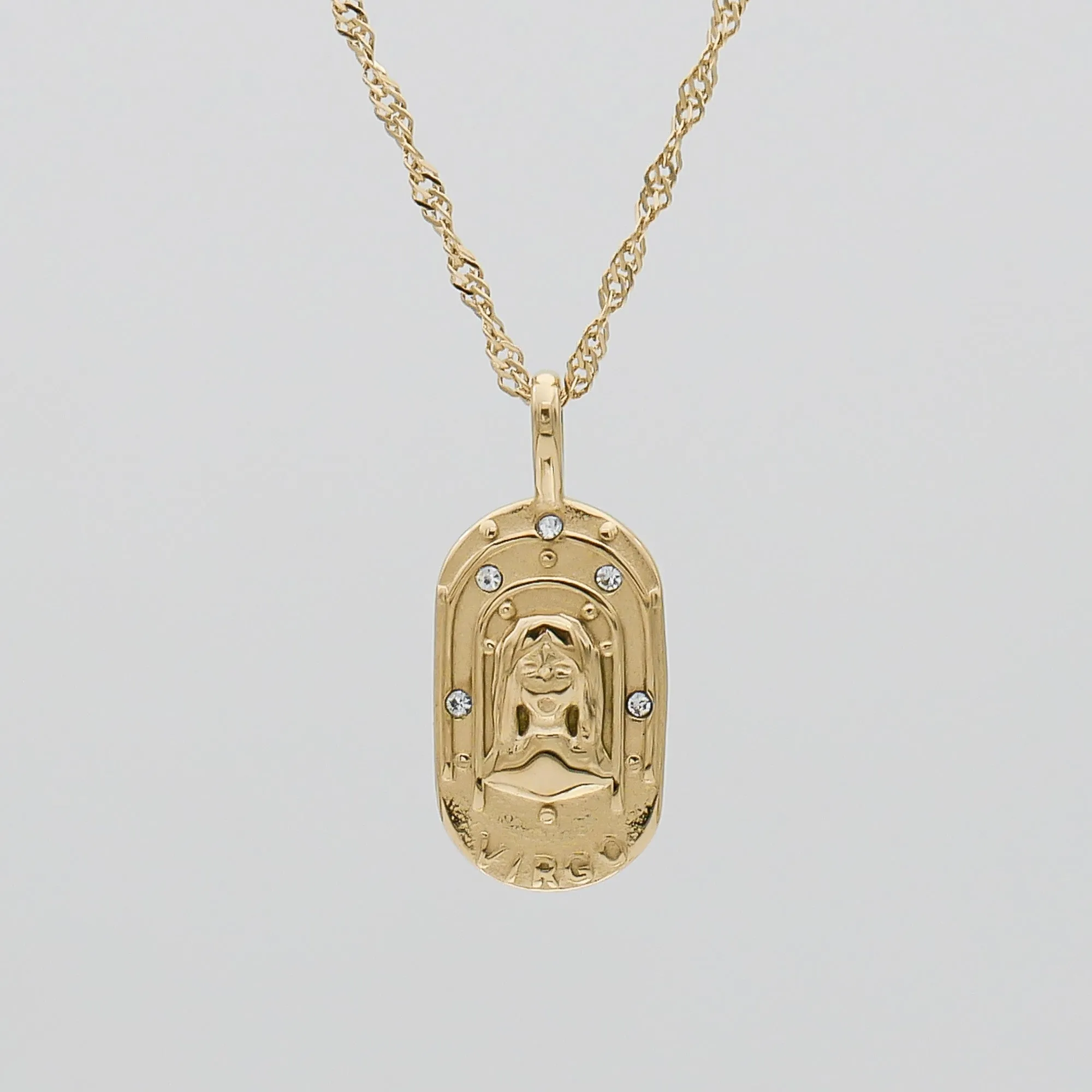 Zodiac Tarot Card Necklace