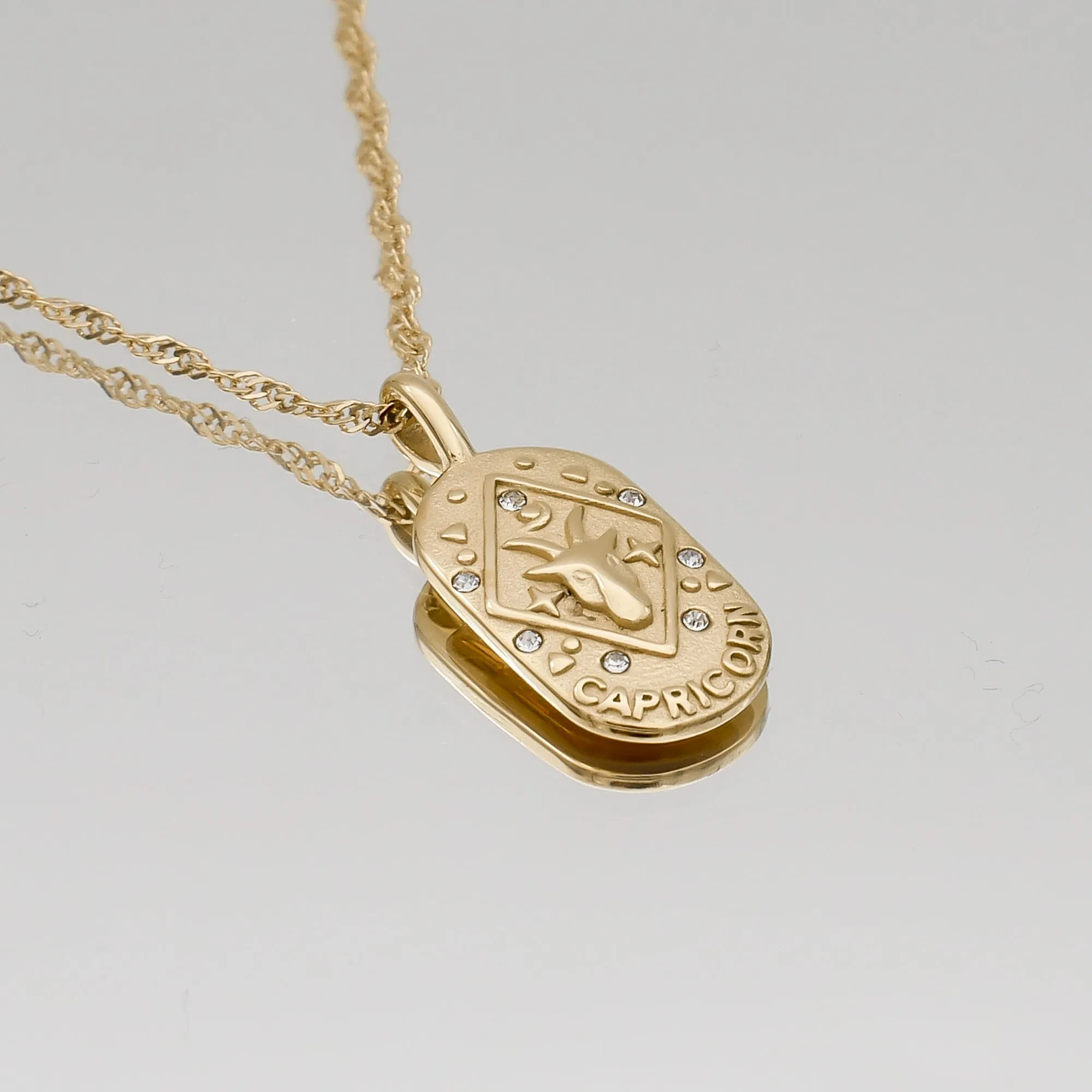 Zodiac Tarot Card Necklace